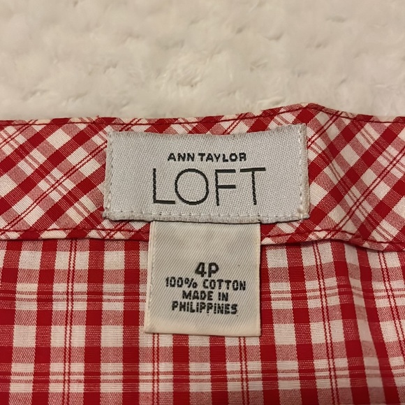 Ann Taylor Loft Plaid Top - Picture 3 of 8
